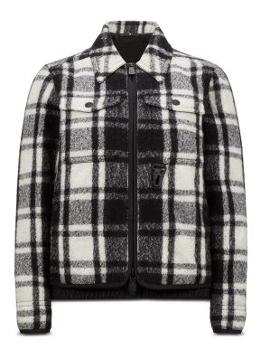 MONCLER GRENOBLE 1G00004 59821 DUVED SHIRT F90 CHECK WOMEN'S JACKET