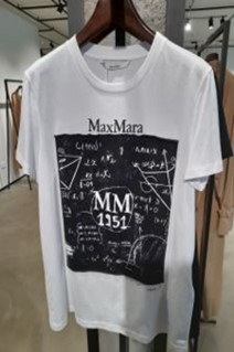 MAXMARA 2511941062600 018 - COLIBRI BIANCO WOMEN'S LOGO T-SHIRT