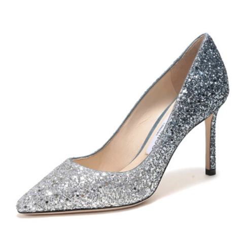 JIMMY CHOO ROMY60 BRE173 GLITTER WOMEN'S HIGH HEEL