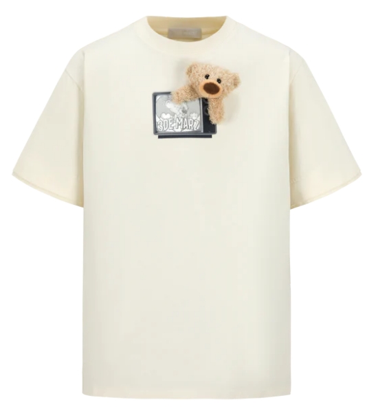 13DE MARZO 1363 MZ2500201 HOLOGRAPHIC TV T-SHIRT WHITE