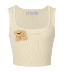 13DE MARZO MZ2500401 BASE KNIT TANK TOP BEIGE