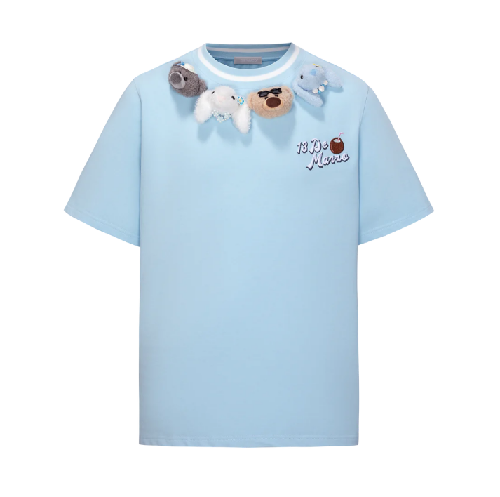 13DE MARZO MZ2502701  HOLIDAY FRIENDS T-SHIRT BLUE