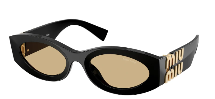 MIU MIU 8056262512159 0MU 11WS 16K-10R54 ICONIC SUNGLESSES BLACK