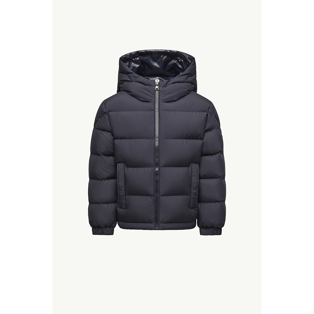 MONCLER KIDS K2954 1A00101 597YW 778 BOY'S DOWNJACKET NAVY (8A-10A)