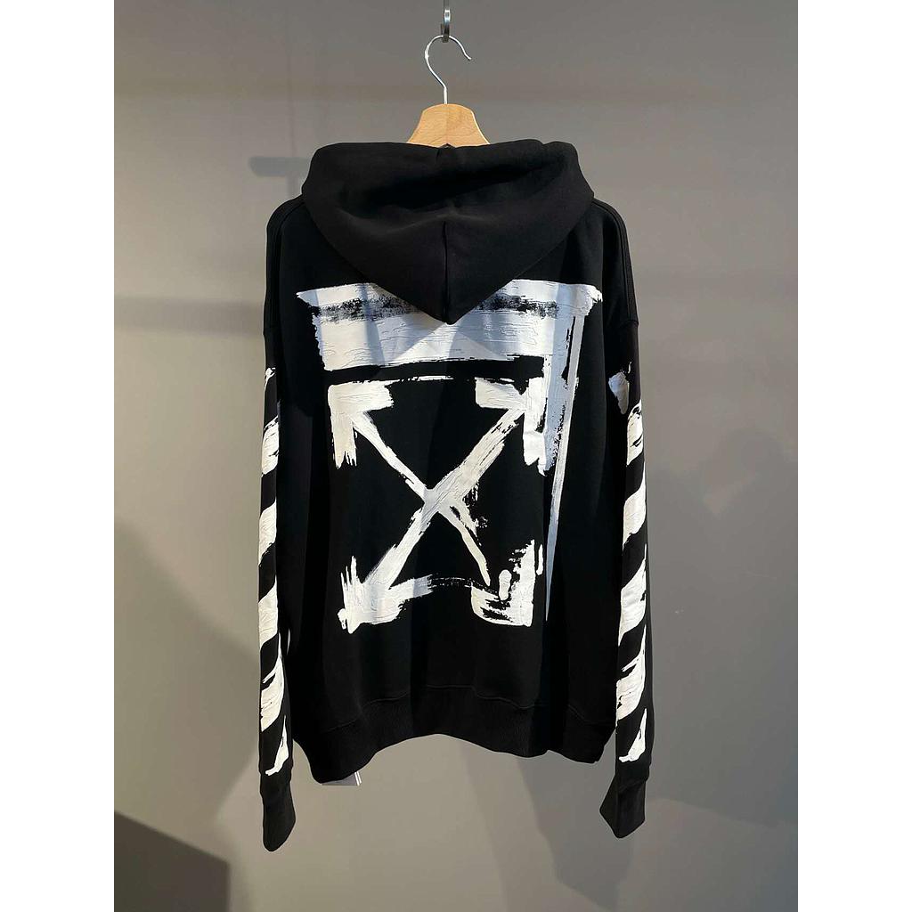 OFF WHITE OMBB085F25FLE00G 1001 MEN'S HOODIE BLACK