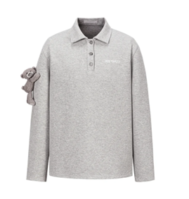 13DE MARZO MZ2602701 BEAR POLO T-SHIRT GREY