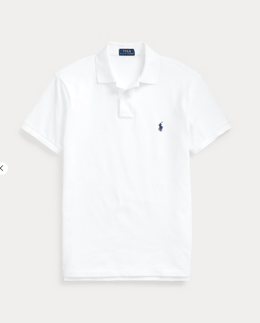 POLO RALPH LAUREN 710548797001 MEN'S POLO WHITE