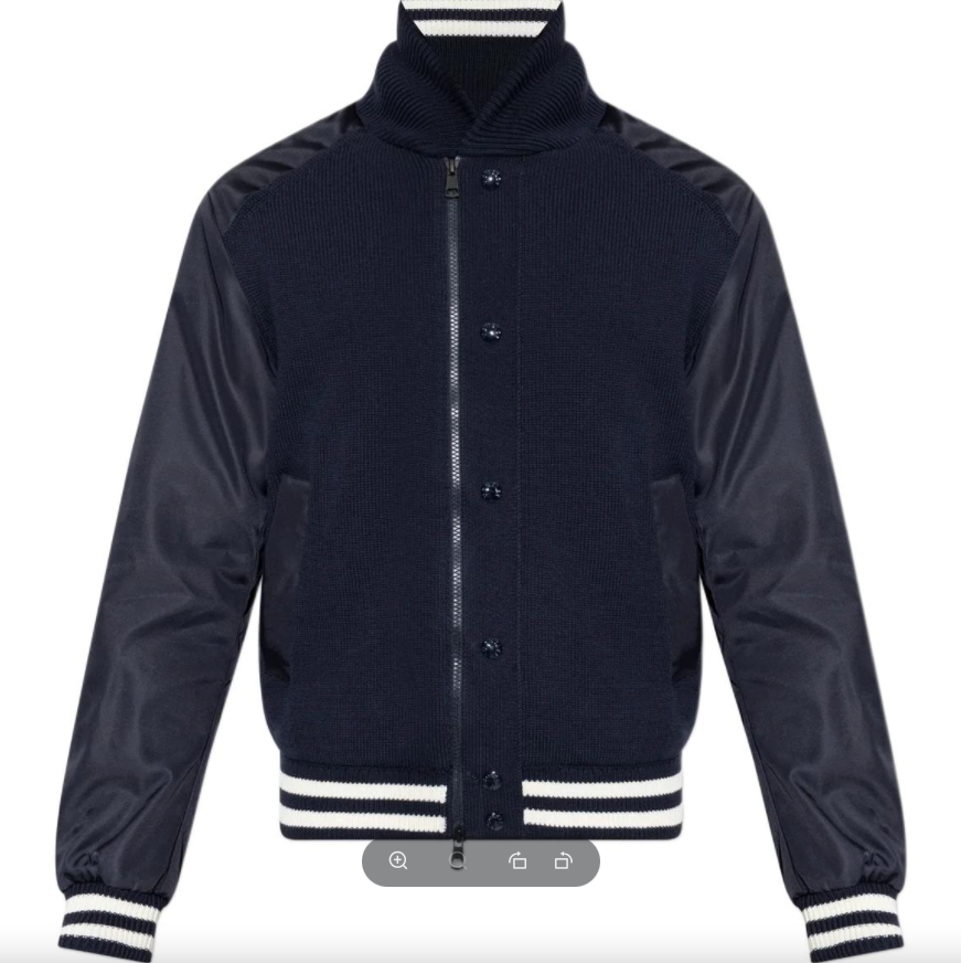 MONCLER 9B00004.M8724 77D MEN'S CARDIGAN DARK BLUE