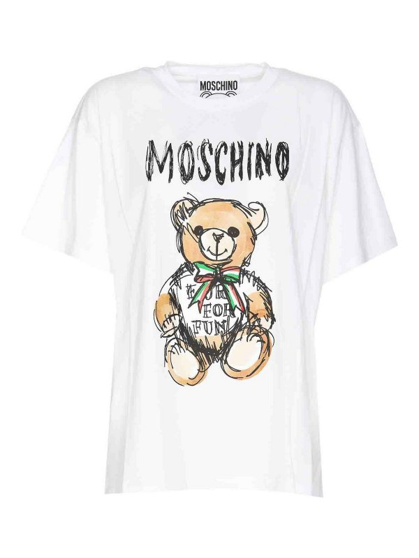 MOSCHINO 0708 0541 1001 WOMEN'S T-SHIRT WHITE