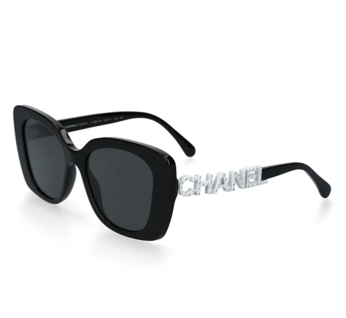 CHANEL NERO 5422B 1026S4 SUNGLASSES LOGO WHITE 