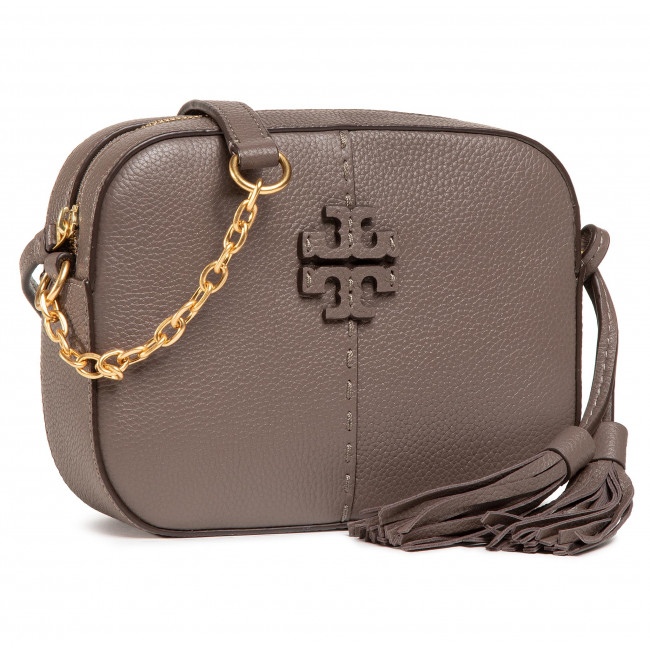 TORY BURCH BORSA MCGRAW CAMERA 64447 000011 963 SILVER MAPLE