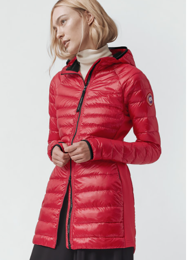 CANADA GOOSE DONNA HYBRIDGE LITE HOODY 2716L ROSSO