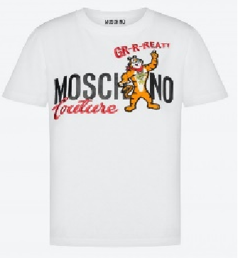 MOSCHINIO 0779 1040 1001 T-SHIRT TIGRE