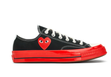 COMME DES GARCONS PLAY P1K123-1  A01795C SNEAKERS  BLACK