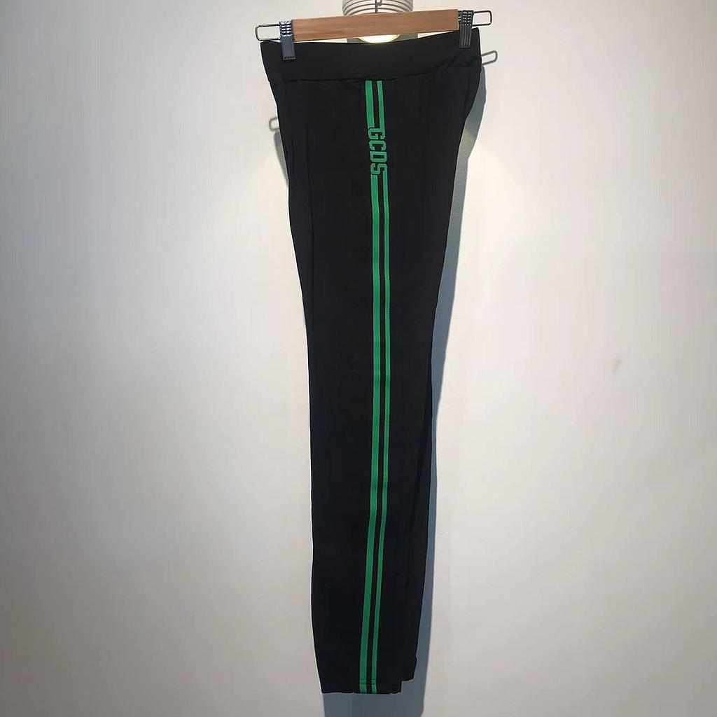 GCDS SP18W030006 NERO/VERDE WOMEN LEGGINGS