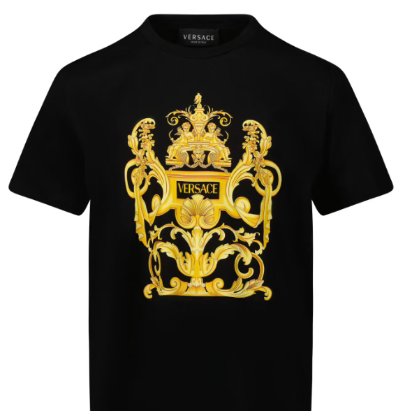 VERSACE KIDS 1000239 1A04822 2B130 KIDS T-SHIRT