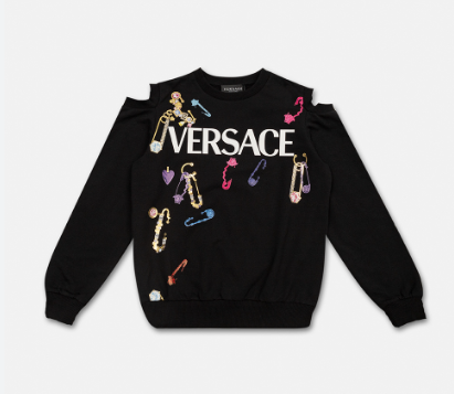 VERSACE KIDS 1005643 1A04695 2B070 KIDS SWEATSHIRT 