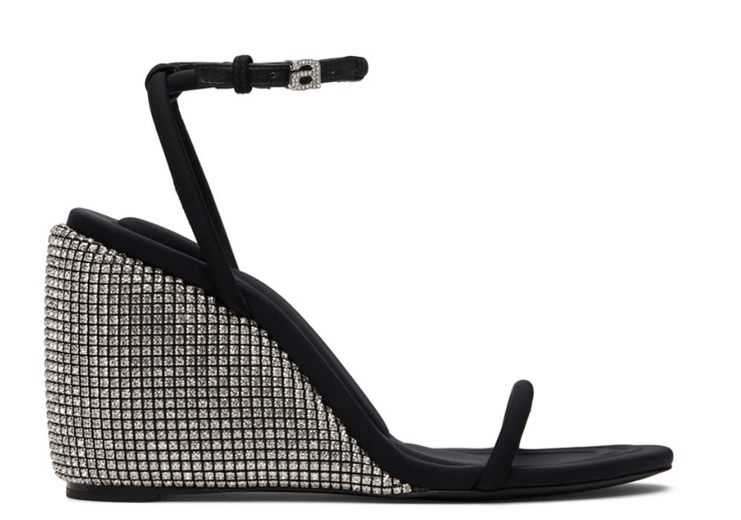 ALEXANDER WANG 31421S057 001 RUCHED FTRAP SLINGBACK SANDALS (副本)