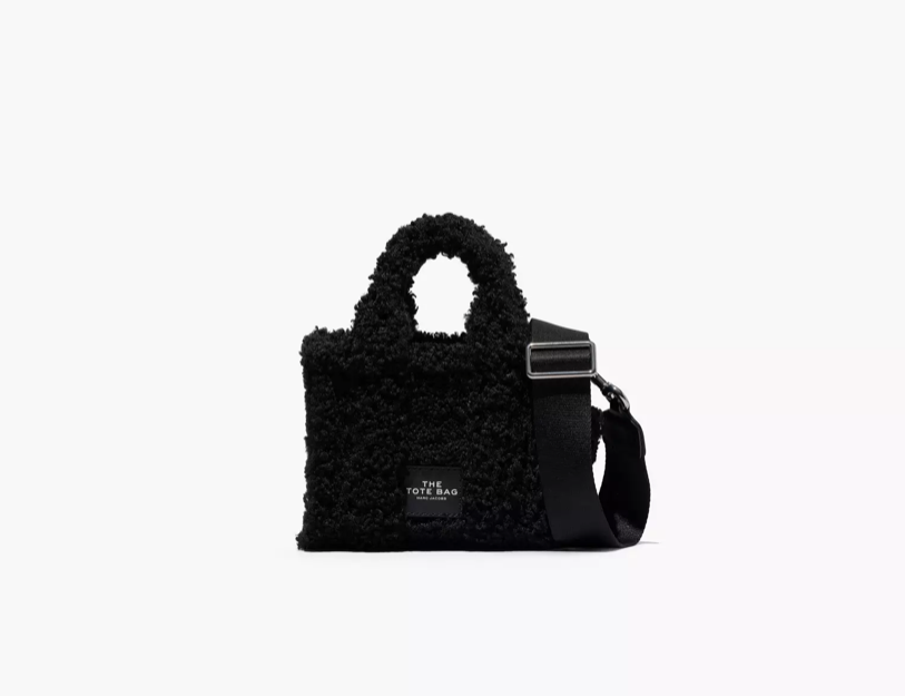 MARC JACOBS H011M12FA22 001 MICRO TEDDY TOTE BAG BLACK