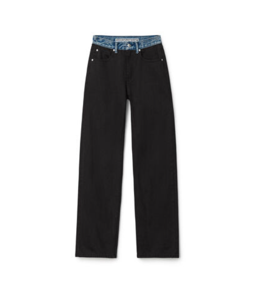 ALEXANDER WANG 4DC1234372 011 WOMAN JEANS WASHED BLACK