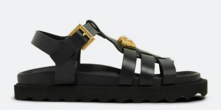 VERSACE 1008506 1B00V KIDS SANDALS BLACK 