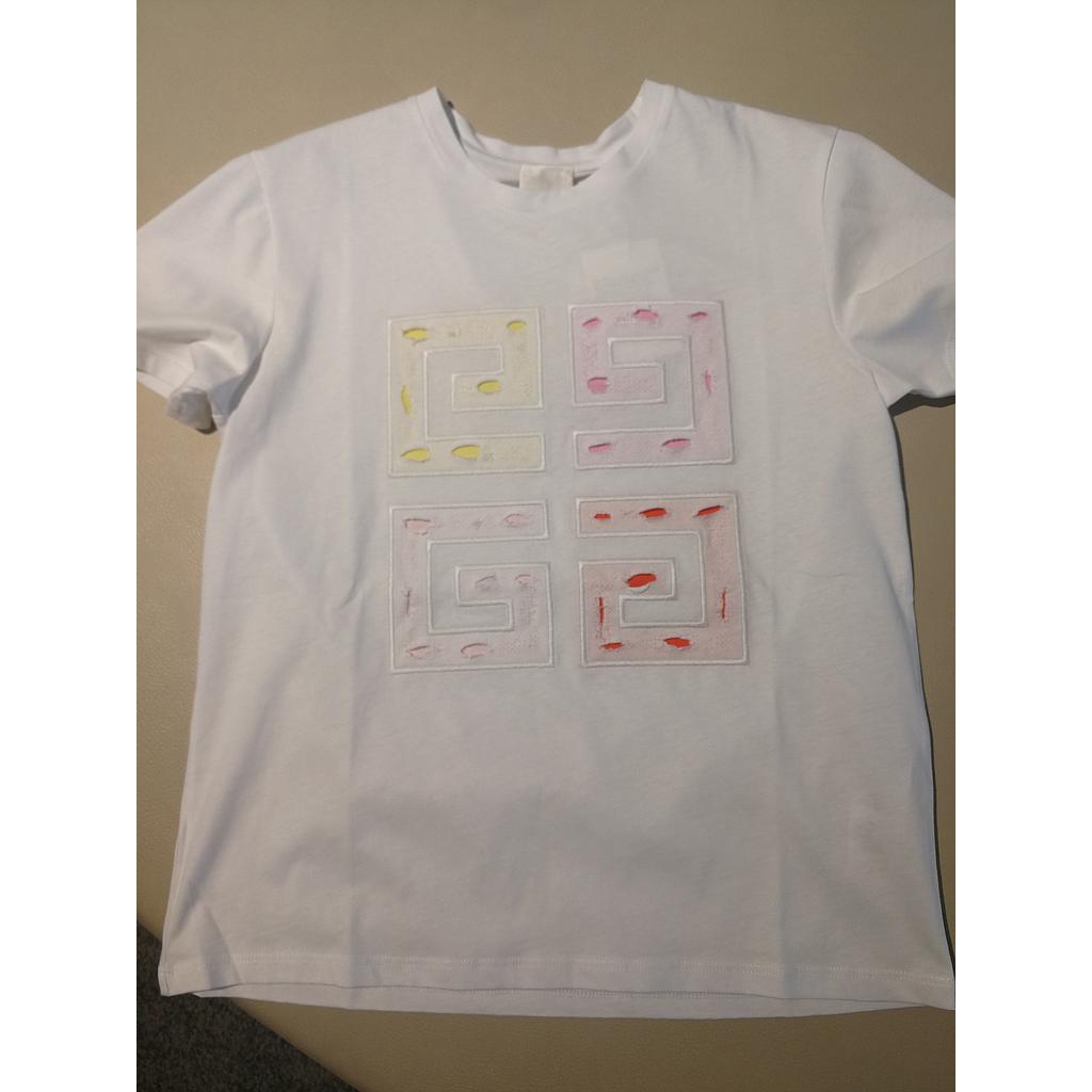 GIVENCHY H15324 10P KIDS T-SHIRT WHITE(12+)