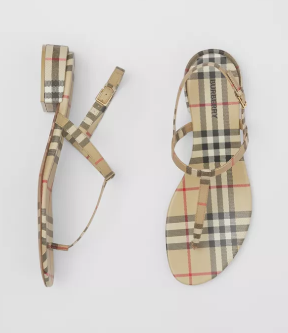 BURBERRY 8047805 SANDALI IN PELLE 
