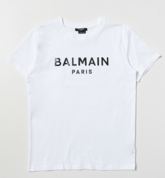 BALMAIN KIDS BS8R51 Z0057 BOYS T-SHIRT WHITE A8-A10